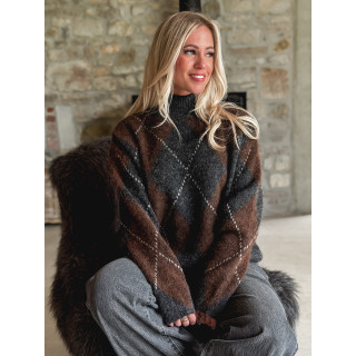 Pull Verginia - Gris/Chocolat