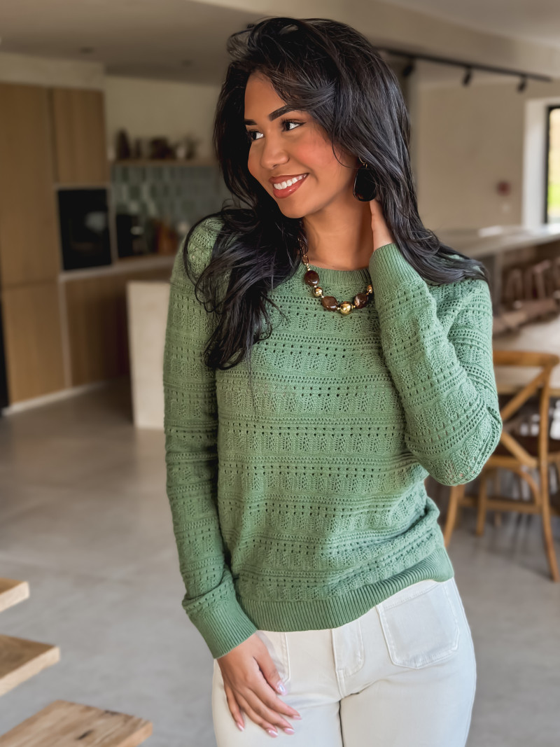 Pull Anja - Kaki Pull Anja - Kaki