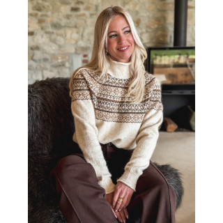 Pull à motifs Véronique - Beige