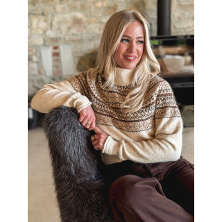 Pull à motifs Véronique - Beige