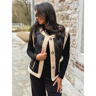 Veste sans manches Suède - Noir