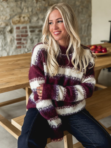 Pull Appolina - Bordeaux Pull Appolina - Bordeaux