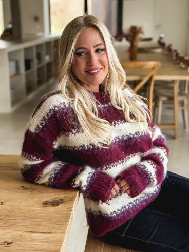 Pull Appolina - Bordeaux Pull Appolina - Bordeaux