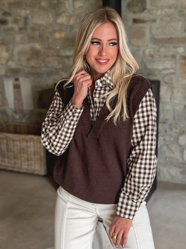 Pull Mahé - Chocolat