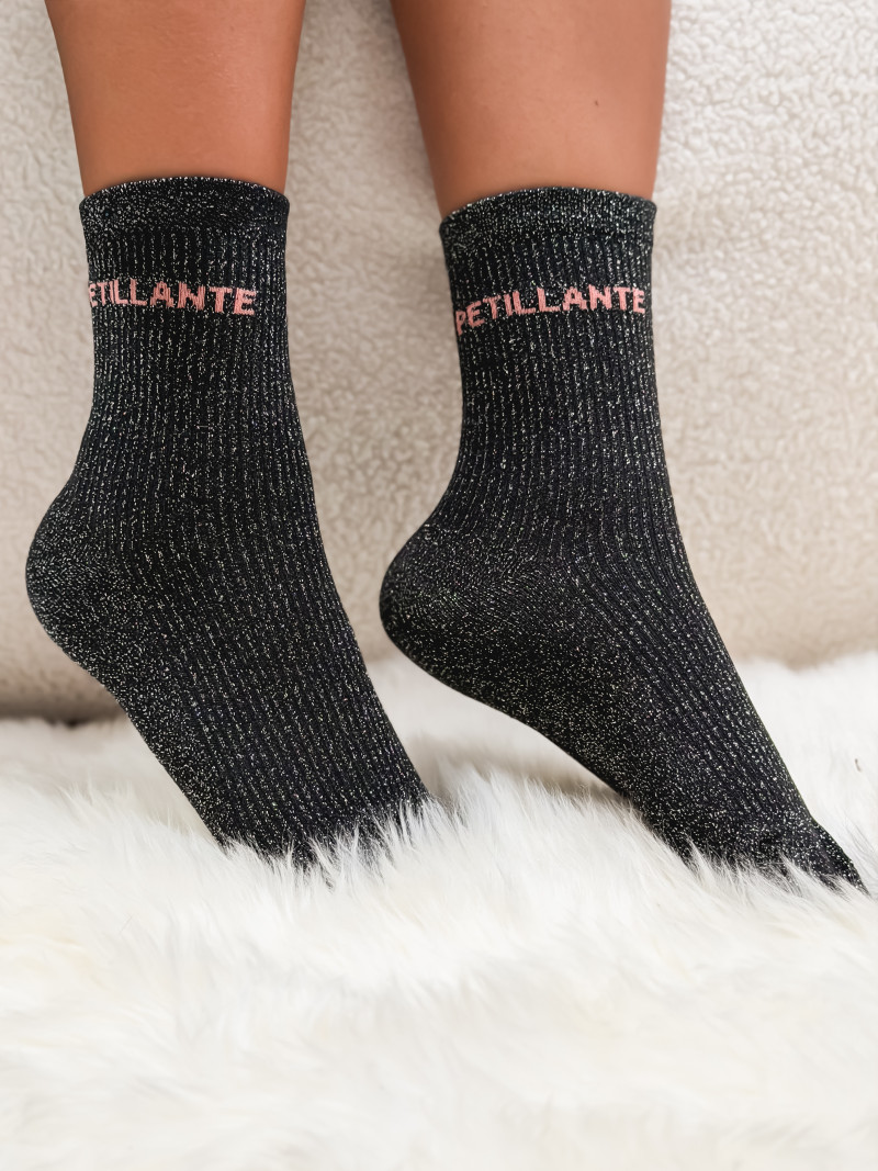 Chaussettes "Petillante" - Noir