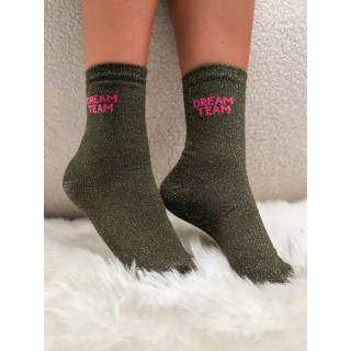 Chaussettes "Dream team" - Kaki