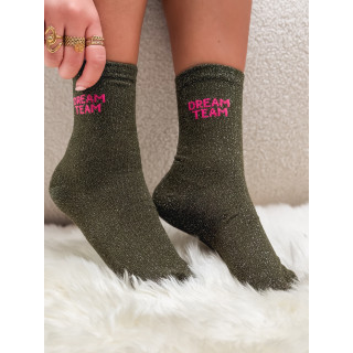 Chaussettes "Dream team" - Kaki