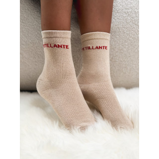 Chaussettes "Petillante" - Beige
