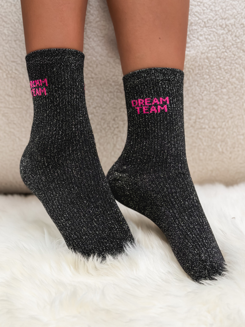 Chaussettes "Dream team" - Noir