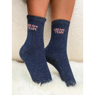 Chaussettes "Dream team" - Bleu marine