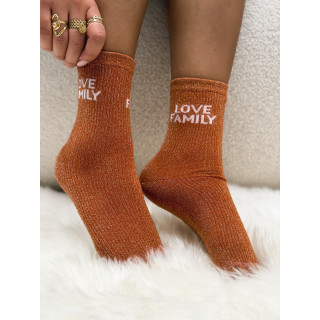 Chaussettes "Love Family" - Orange