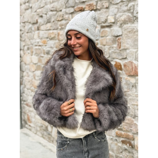 Veste en fausse fourrure Jaida - Gris