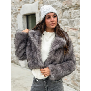 Veste en fausse fourrure Jaida - Gris