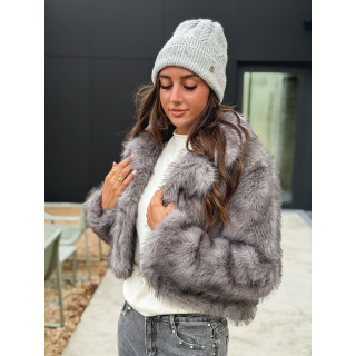 Veste en fausse fourrure Jaida - Gris