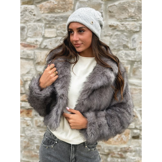 Veste en fausse fourrure Jaida - Gris
