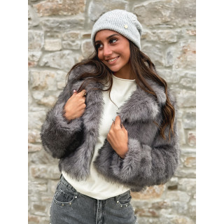 Veste en fausse fourrure Jaida - Gris