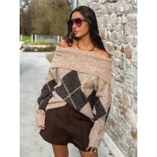 Pull Manéolla - Beige foncé