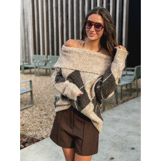 Pull Manéolla - Beige foncé