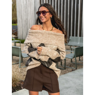 Pull Manéolla - Beige foncé