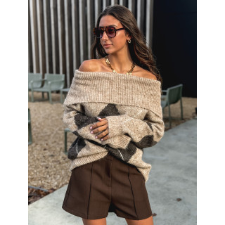 Pull Manéolla - Beige foncé