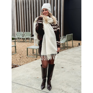 Écharpe pailletée Mariane - Ecru