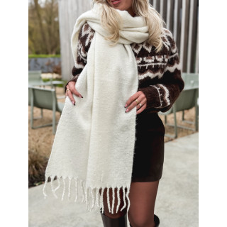 Écharpe pailletée Mariane - Ecru