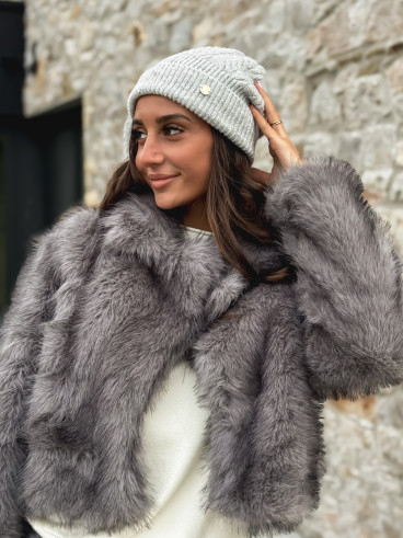 Bonnet Micha - Gris clair