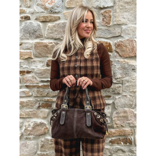 Sac en daim Lysis - Chocolat