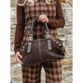 Sac en daim Lysis - Chocolat