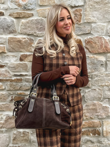 Sac en daim Lysis - Chocolat Sac en daim Lysis - Chocolat