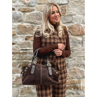 Sac en daim Lysis - Chocolat