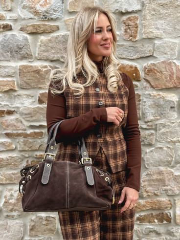 Sac en daim Lysis - Chocolat Sac en daim Lysis - Chocolat