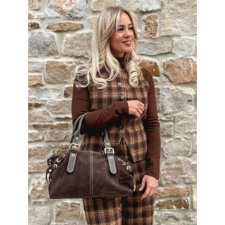 Sac en daim Lysis - Chocolat