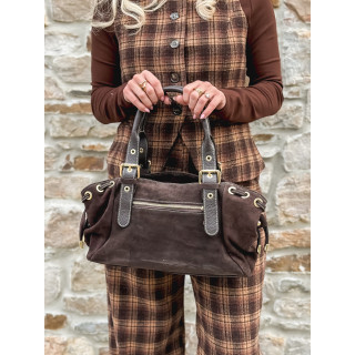 Sac en daim Lysis - Chocolat