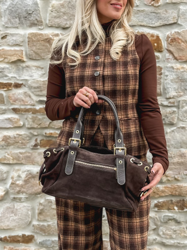 Sac en daim Lysis - Chocolat Sac en daim Lysis - Chocolat