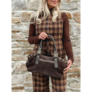 Sac en daim Lysis - Chocolat