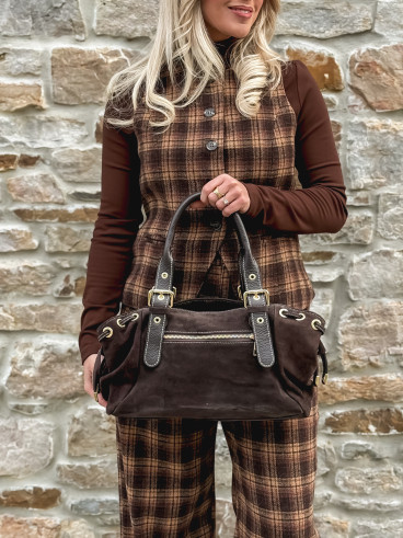 Sac en daim Lysis - Chocolat Sac en daim Lysis - Chocolat