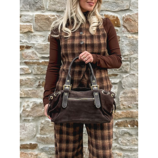 Sac en daim Lysis - Chocolat