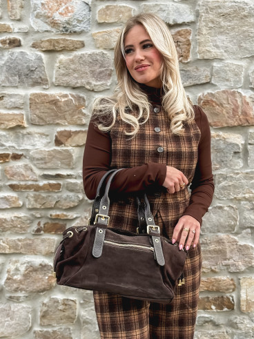 Sac en daim Lysis - Chocolat Sac en daim Lysis - Chocolat