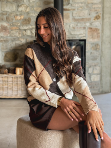 Gilet Oriana - Chocolat