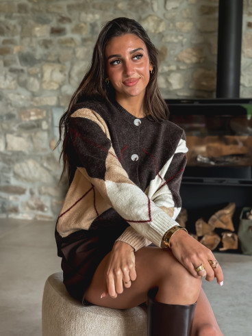 Gilet Oriana - Chocolat