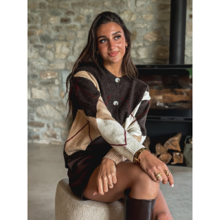 Gilet Oriana - Chocolat