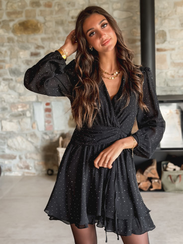 Robe courte Adrianna - Noir Robe courte Adrianna - Noir