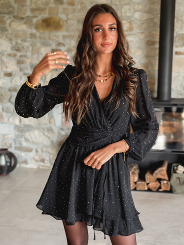 Robe courte Adrianna - Noir Robe courte Adrianna - Noir