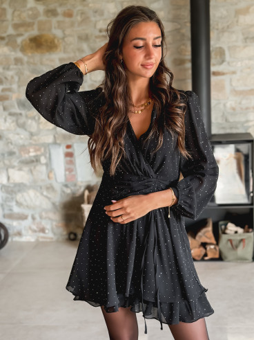 Robe courte Adrianna - Noir Robe courte Adrianna - Noir