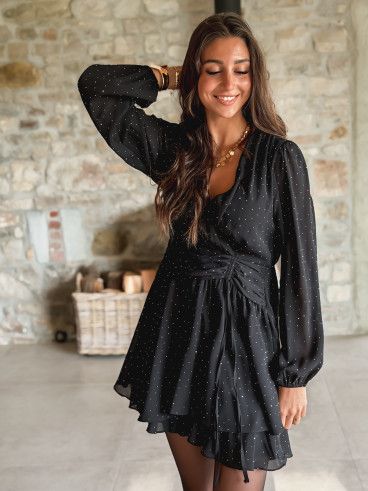 Robe courte Adrianna - Noir Robe courte Adrianna - Noir