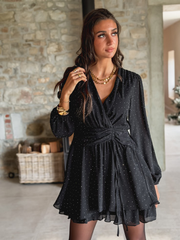 Robe courte Adrianna - Noir Robe courte Adrianna - Noir