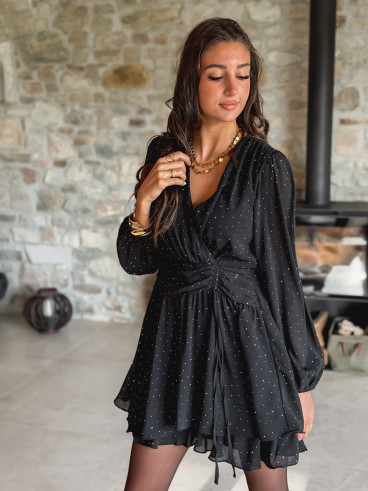 Robe courte Adrianna - Noir Robe courte Adrianna - Noir