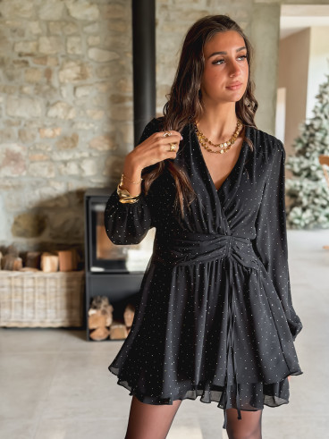 Robe courte Adrianna - Noir Robe courte Adrianna - Noir