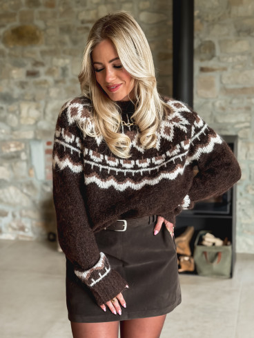 Pull Maurine - Chocolat